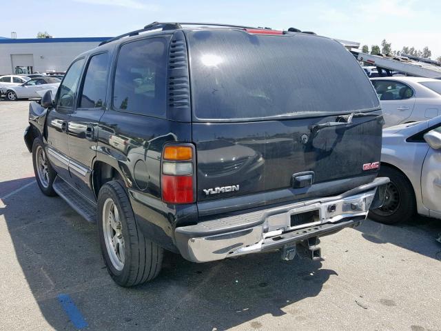 1GKEC13T64R299928 - 2004 GMC YUKON BLACK photo 3