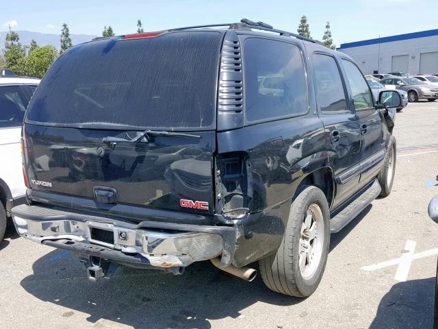 1GKEC13T64R299928 - 2004 GMC YUKON BLACK photo 4