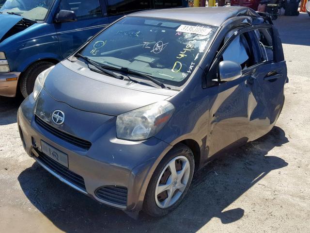 JTNJJXB06EJ027482 - 2014 TOYOTA SCION IQ GRAY photo 2