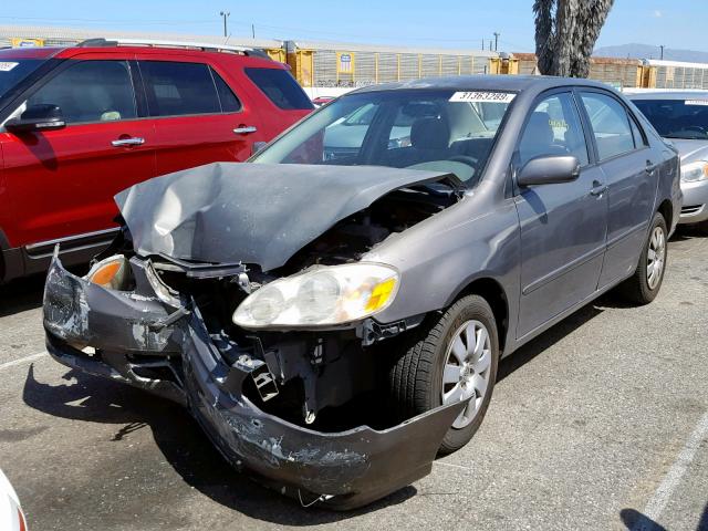 1NXBR32E23Z136910 - 2003 TOYOTA COROLLA CE GRAY photo 2