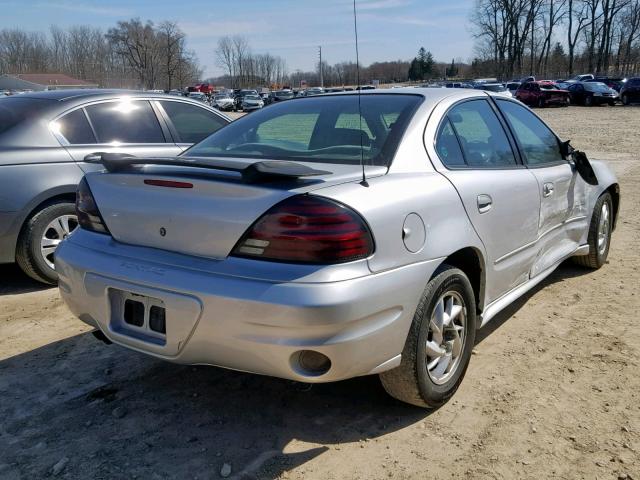 1G2NE52F64M630355 - 2004 PONTIAC GRAND AM S SILVER photo 4