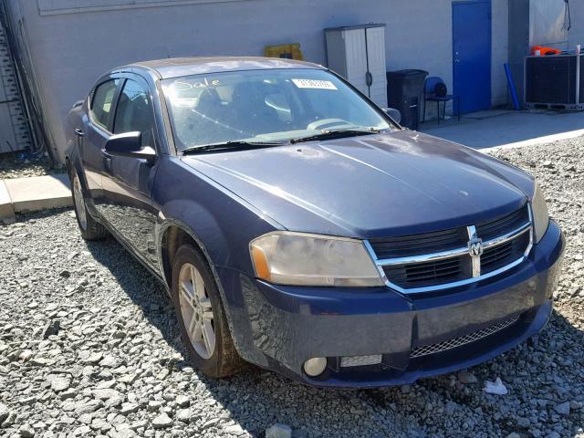 1B3LC56K28N659224 - 2008 DODGE AVENGER SX BLUE photo 1