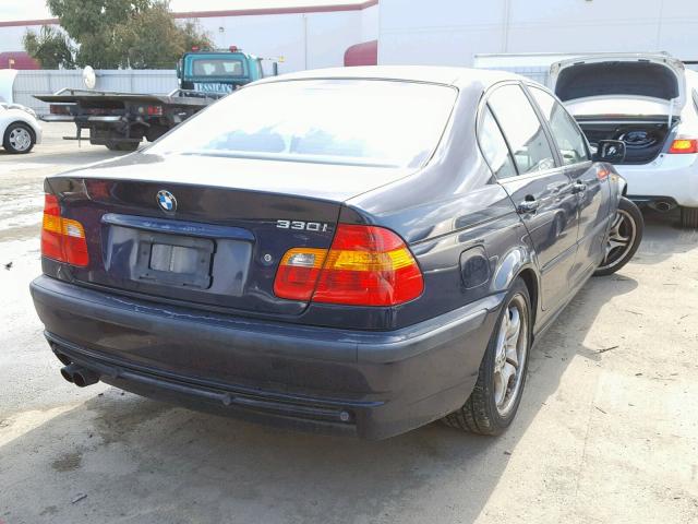 WBAEV53473KM03899 - 2003 BMW 330 I BLUE photo 4