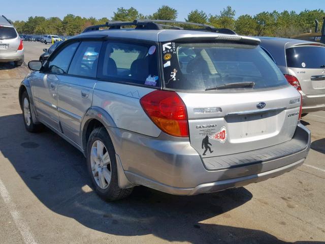 4S4BP62C257351050 - 2005 SUBARU LEGACY OUT SILVER photo 3