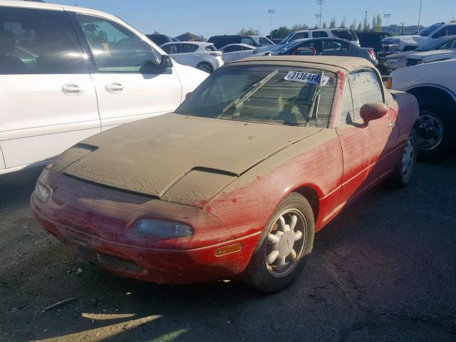 JM1NA3517L0103684 - 1990 MAZDA MX-5 MIATA RED photo 2