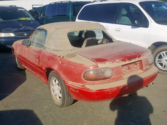 JM1NA3517L0103684 - 1990 MAZDA MX-5 MIATA RED photo 3