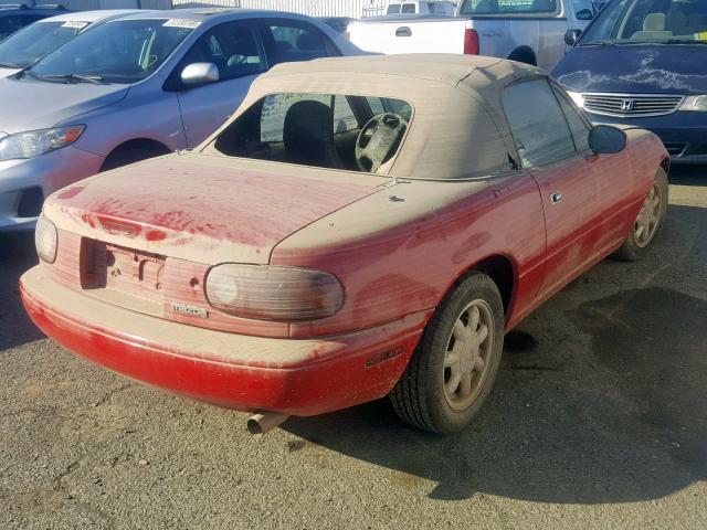 JM1NA3517L0103684 - 1990 MAZDA MX-5 MIATA RED photo 4