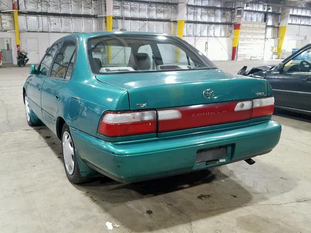 1NXBB02EXVZ506815 - 1997 TOYOTA COROLLA DX GREEN photo 3