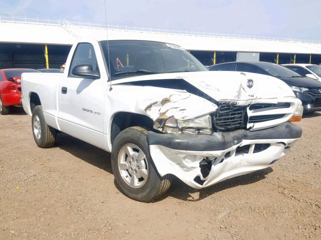 1B7FL36X02S587623 - 2002 DODGE DAKOTA SPO WHITE photo 1