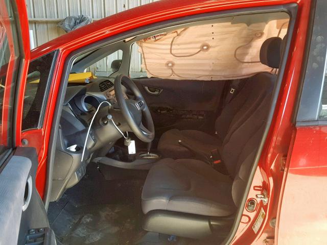 JHMGE8H31BS008496 - 2011 HONDA FIT RED photo 5