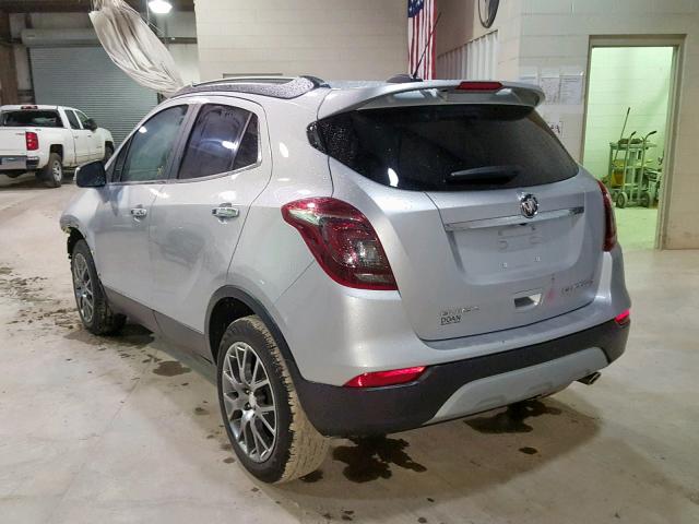 KL4CJ1SB9HB026105 - 2017 BUICK ENCORE SPO SILVER photo 3