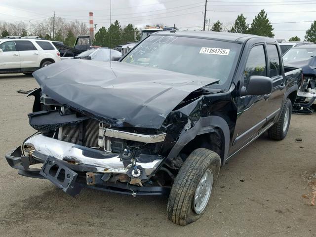 1GCDT13E288129117 - 2008 CHEVROLET COLORADO BLACK photo 2