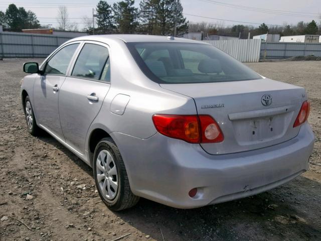 2T1BU4EE4AC218247 - 2010 TOYOTA COROLLA BA SILVER photo 3