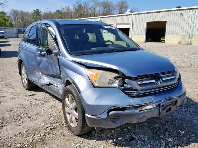 JHLRE48767C039088 - 2007 HONDA CR-V EXL BLUE photo 1