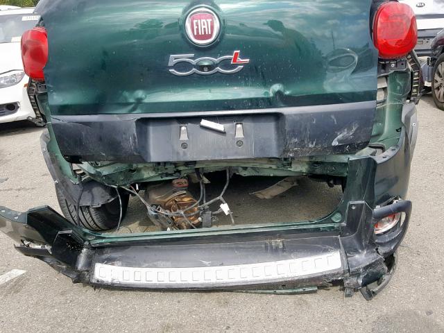 ZFBCFADH1EZ005327 - 2014 FIAT 500L TREKK GREEN photo 9