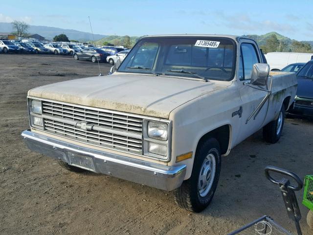 1GCGC24M0EJ151887 - 1984 CHEVROLET C20 BEIGE photo 2