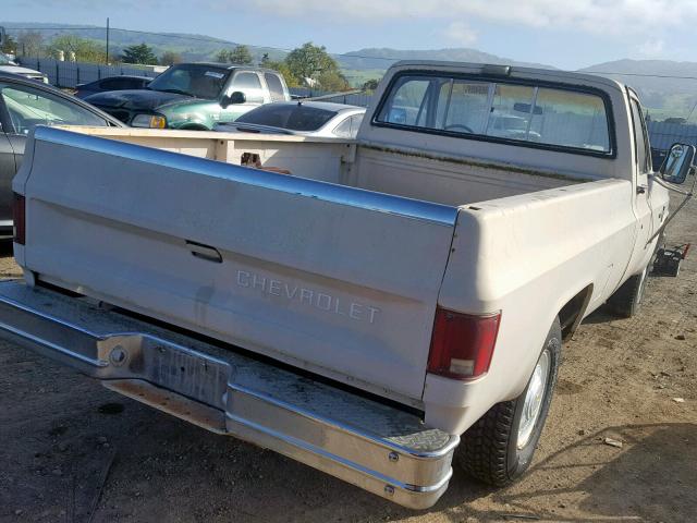 1GCGC24M0EJ151887 - 1984 CHEVROLET C20 BEIGE photo 4