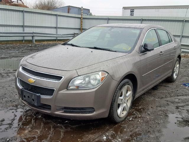 1G1ZB5EBXAF263841 - 2010 CHEVROLET MALIBU LS GRAY photo 2