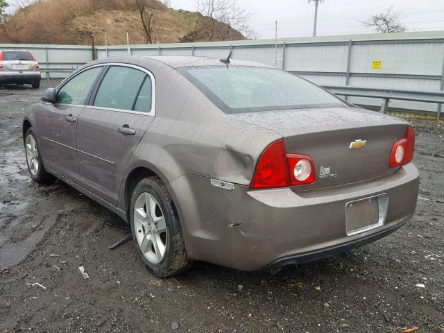 1G1ZB5EBXAF263841 - 2010 CHEVROLET MALIBU LS GRAY photo 3