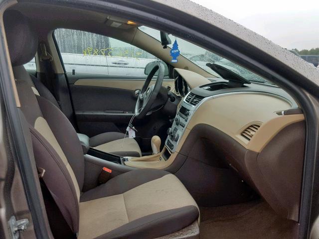 1G1ZB5EBXAF263841 - 2010 CHEVROLET MALIBU LS GRAY photo 5