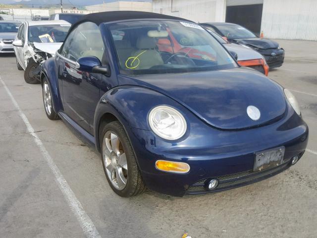 3VWCD31Y84M314051 - 2004 VOLKSWAGEN NEW BEETLE Mavi foto 1