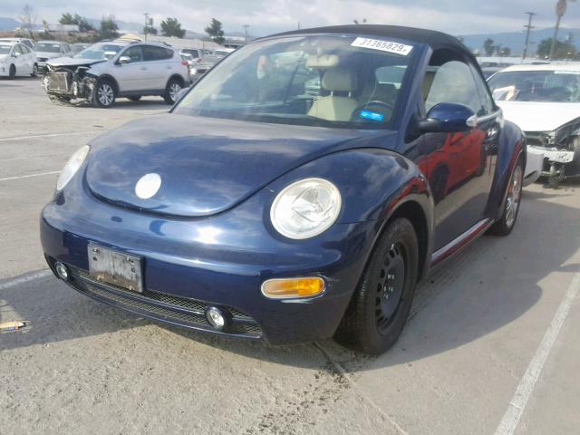 3VWCD31Y84M314051 - 2004 VOLKSWAGEN NEW BEETLE Mavi foto 2