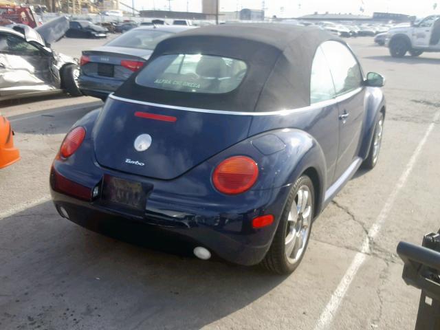 3VWCD31Y84M314051 - 2004 VOLKSWAGEN NEW BEETLE Mavi foto 4