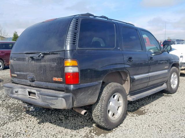 1GKEK13T35J180544 - 2005 GMC YUKON BLACK photo 4