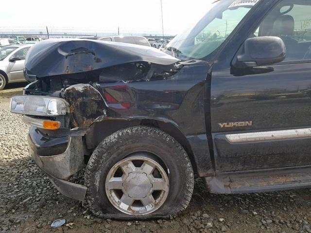 1GKEK13T35J180544 - 2005 GMC YUKON BLACK photo 9