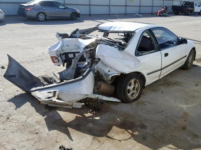 2HGEJ2129RH558695 - 1994 HONDA CIVIC DX WHITE photo 4