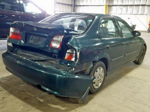 1HGEJ652XXL005362 - 1999 HONDA CIVIC DX GREEN photo 4