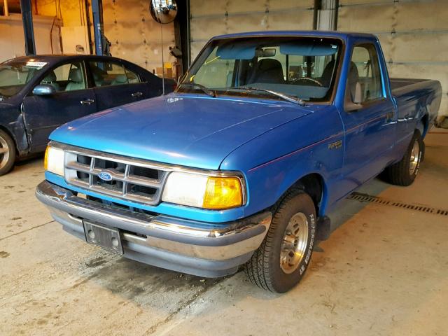 1FTCR10AXRPB27182 - 1994 FORD RANGER BLUE photo 2