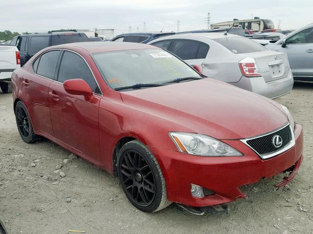 JTHBK262585079377 - 2008 LEXUS IS 250 RED photo 1