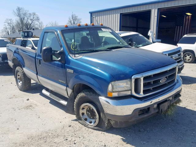 1FTSF31F52EB88578 - 2002 FORD F350 SRW S BLUE photo 1