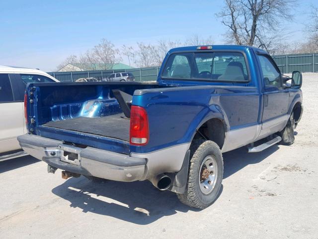 1FTSF31F52EB88578 - 2002 FORD F350 SRW S BLUE photo 4