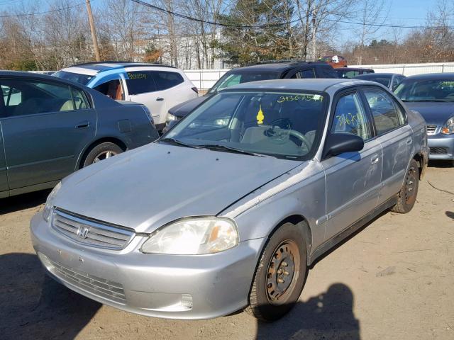 2HGEJ6616YH518564 - 2000 HONDA CIVIC BASE GRAY photo 2