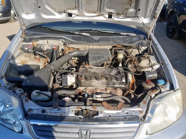 2HGEJ6616YH518564 - 2000 HONDA CIVIC BASE GRAY photo 7