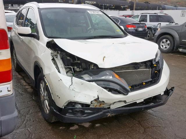 5J6RM4H77EL099386 - 2014 HONDA CR-V EXL WHITE photo 1