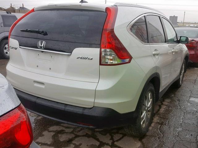 5J6RM4H77EL099386 - 2014 HONDA CR-V EXL WHITE photo 4