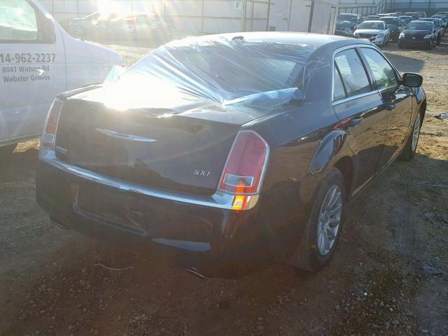 2C3CCAAG5DH515555 - 2013 CHRYSLER 300 BLACK photo 4