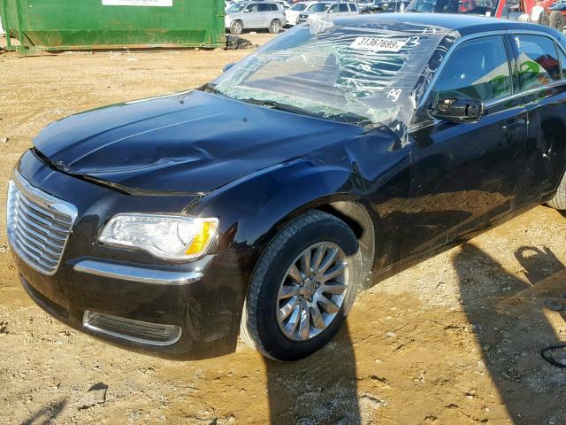 2C3CCAAG5DH515555 - 2013 CHRYSLER 300 BLACK photo 9