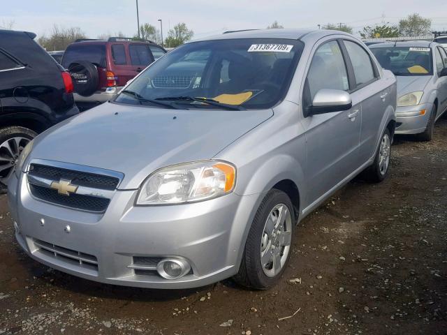 KL1TG5DE7BB176313 - 2011 CHEVROLET AVEO LT SILVER photo 2