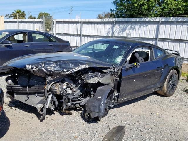 1FA6P8CF6J5109125 - 2018 FORD MUSTANG GT BLACK photo 2