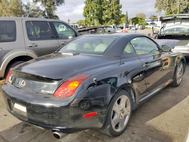 JTHFN48Y450067560 - 2005 LEXUS SC 430 BLACK photo 4