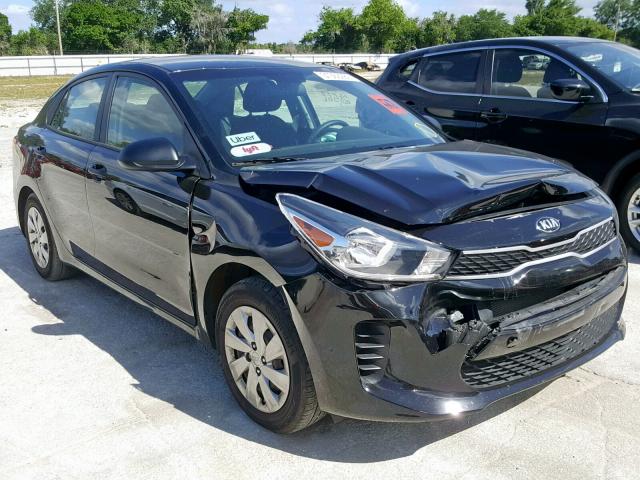 3KPA24AB8JE071607 - 2018 KIA RIO LX BLACK photo 1