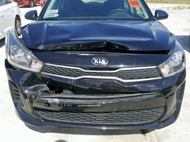 3KPA24AB8JE071607 - 2018 KIA RIO LX BLACK photo 9