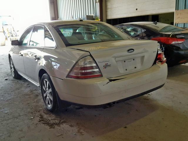 1FAHP24W89G106439 - 2009 FORD TAURUS SEL WHITE photo 3