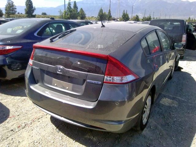 JHMZE2H57AS008752 - 2010 HONDA INSIGHT LX GRAY photo 4