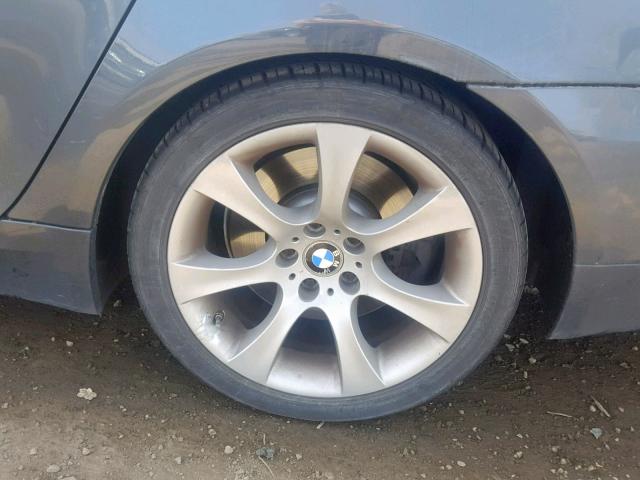 WBANW135X8CZ82502 - 2008 BMW 535 I GRAY photo 9