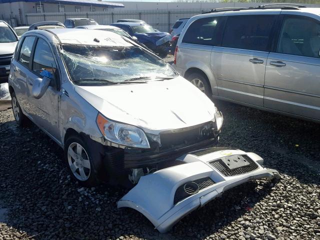 KL1TD66E29B351234 - 2009 CHEVROLET AVEO LS SILVER photo 1